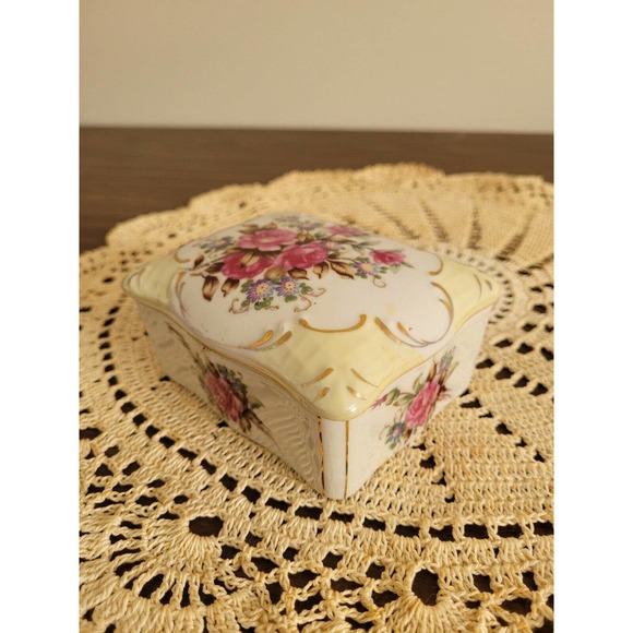 Chase Japan Vintage rose Trinket Box - Picture 7 of 7